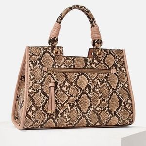 Snake print purse satchel -Brand New